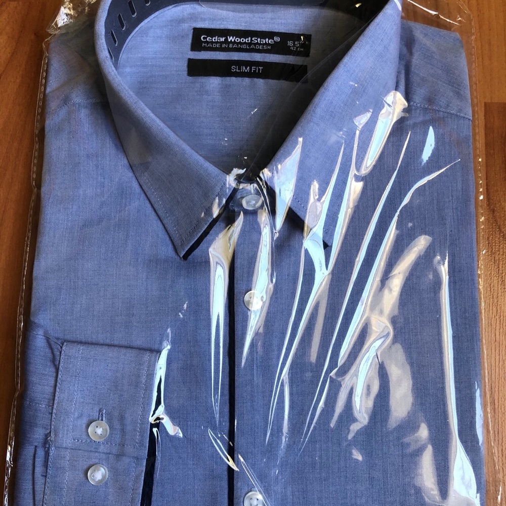 Slim Fit Dress Shirt, size 16.5